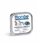 Šunų pašaras Monge Fruit M su ėriena ir mėlynėmis 150g