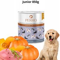 Šunų konservai Perro Junior su kalakutiena ir moliūgu, 800 g