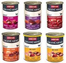 Šlapias maistas šunims ANIMONDA Grancarno Adult mix skoniai 400g 6 vnt.