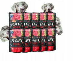 Sausas šunų maistas Rafi su jautiena, mėlynėmis ir spanguolėmis, 10x300g