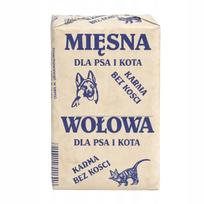 Šaldytas jautienos kubelių pašaras šunims ir katėms, 10 kg, 250 g kubeliai