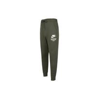 Nike SS22 Logo Print Knit Joggers Men Bottoms Green DM6553-355 M gray