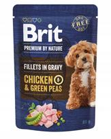 Šunų filė Brit Premium By Nature su vištiena ir žirneliais, 85 g
