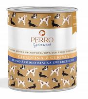Šunų monoproteininis konservuotas maistas Perro Gourmet Veal with Zucchini 800g