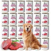 Šunų konservai Brit Mono Protein Beef 24x400g
