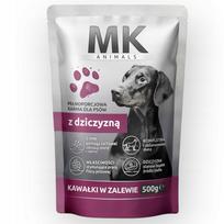 Šunų konservuotas maistas MK Animals su elniena, 500 g, be grūdų