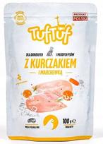 Šunų pašaras TUF TUF su vištiena ir morka 100g