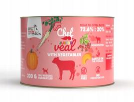 Šunų konservai SYTA MICHA CHEF JUNIOR, veršiena su daržovėmis, 200g