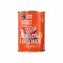 Šunų konservai JOHN DOG, su ėriena, triušiena ir moliūgu, 400 g