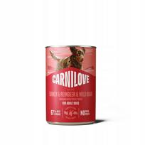Šunų konservai CARNILOVE kalakutiena, elniena ir šerniena 400g