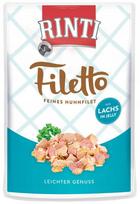 Vištienos ir lašišos filė drebučiuose šunims Rinti Filetto