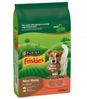 Sausas maistas mažiems šunims Purina FRISKIES Mini Menu su jautiena 1,5 kg