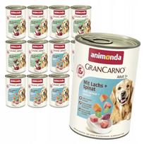 Šlapias šunų maistas Animonda GranCarno Adult 12x400g, įvairių skonių