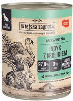 Šunų konservai WIEJSKA ZAGRODA su kalakutiena ir triušiena 800 g