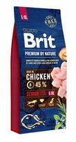 Šunų pašaras BRIT Premium By Nature Senior Large & Extra Large L+XL su vištiena, 15 kg