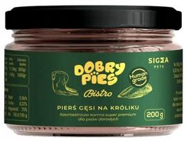 Šunų konservai Dobry Pies Goose Rabbit Human Grade Premium 200 g