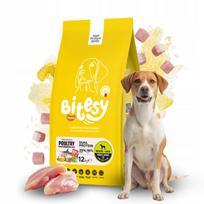 Sausas šunų maistas BITESY Platinum Turkey Duck Chicken Sword Rice 12 kg