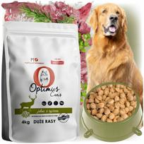 Šunų sausas maistas Optimus Canis Premium 4kg didelių veislių su elniena ir ryžiais