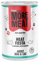 Šlapi pašarai šunims ir katėms Buba Meat Fiesta su lašiša, be grūdų, 400 g