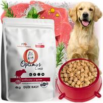 Sausas maistas didelių veislių suaugusiems šunims Optimus Canis Premium su jautiena ir ryžiais 4kg