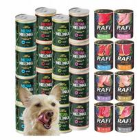 Šlapias maistas šunims RAFI Green Nutrition, maišytos sudėties, 24 x 400–415 g konservai