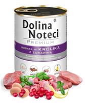 Šunų konservai DOLINA NOTECI PREMIUM su triušiena ir spanguolėmis 800g