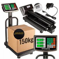 Elektroninės sandėlio svarstyklės su LCD, 150 kg, baterija
