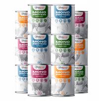 Šlapias šunų maistas GACZOO MONO PROTEIN, įvairių skonių, 12 x 400g, hipoalerginis