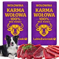 Šunų ėdalas šaldyta jautiena be kaulų BARF kubeliai 10 kg