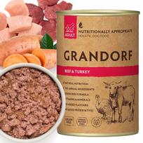 Šunų konservai GRANDORF Beef Turkey, 400 g