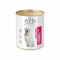 Šunų konservai su kalakutiena 4Vets Natural 800 g
