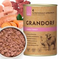 Šunų konservai GRANDORF Lamb Turkey Puppy, 400 g