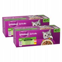 Šlapių kačių pašaro rinkinys Whiskas Choice of Chef padaže, 40 x 85 g, 2 vnt.