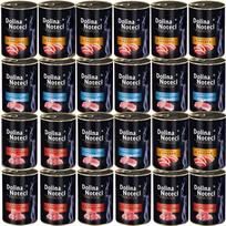 Šlapias pašaras katėms Dolina Noteci Premium, 3 skonių miksas, 24 x 400 g