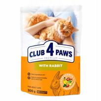 Sausas kačių ėdalas CLUB 4 PAWS su triušiena 0,3 kg