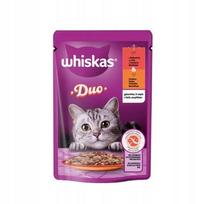 Maistas katėms Whiskas su paukštiena ir jautiena 85g