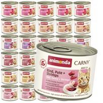 Šlapias kačių ėdalas Animonda Carny Adult, 30x200g, be grūdų, 6 skonių mix