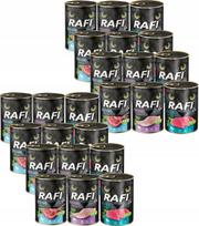 Šlapi kačių pašaras RAFI CAT ADULT, įvairių skonių, 24 x 400 g