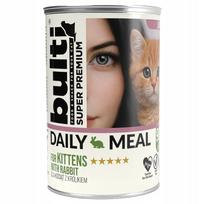 Šlapi kačių ėdalas BULTI Daily Meal Kitten su triušiena, 400 g