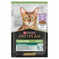 Drėgnas pašaras sterilizuotoms katėms Purina Pro Plan su kalakutiena drebučiuose 85g