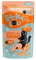 Drėgnas kačių ėdalas Lucky Lou Lifestage Adult, paukštiena ir krevetės, 25 g