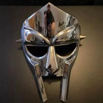 MF Doom Gladiatoriaus Kaukė Išprotėjęs Piktadarys 18g Švelnaus Plieno Veido Šarvai Replika Helovinas M aero