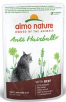 Katės maistas Almo nature FUNCTIONAL ANTI-HAIRBALL su jautiena, 70 g