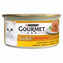 Katėms skirtas Gourmet Gold pašaras su įdaru ir vištiena, 85 g