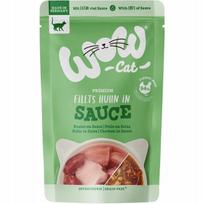 Šlapi kačių pašaras WOW CAT Huhn su vištienos filė padaže 85g