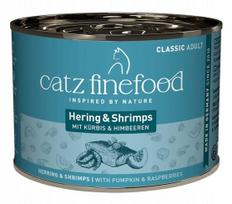 Šlapiukas katėms Catz Finefood Classic N.13 silkė ir krevetės 200g