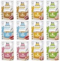 Šlapių kačių pašarų rinkinys BRIT CARE SOUP, 12 x 75g