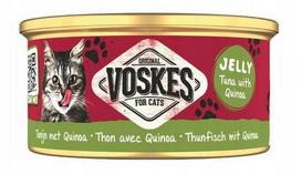 Šlapias kačių ėdalas VOSKES Original tuna with quinoa in jelly, 85g