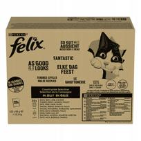 Šlapi kačių pašaras PURINA FELIX 120x85g FANTASTIC Mix Rural flavors