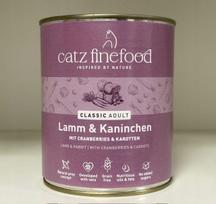 Šlapias ėdalas katėms Catz Finefood N.11, aviena ir triušiena, 800 g